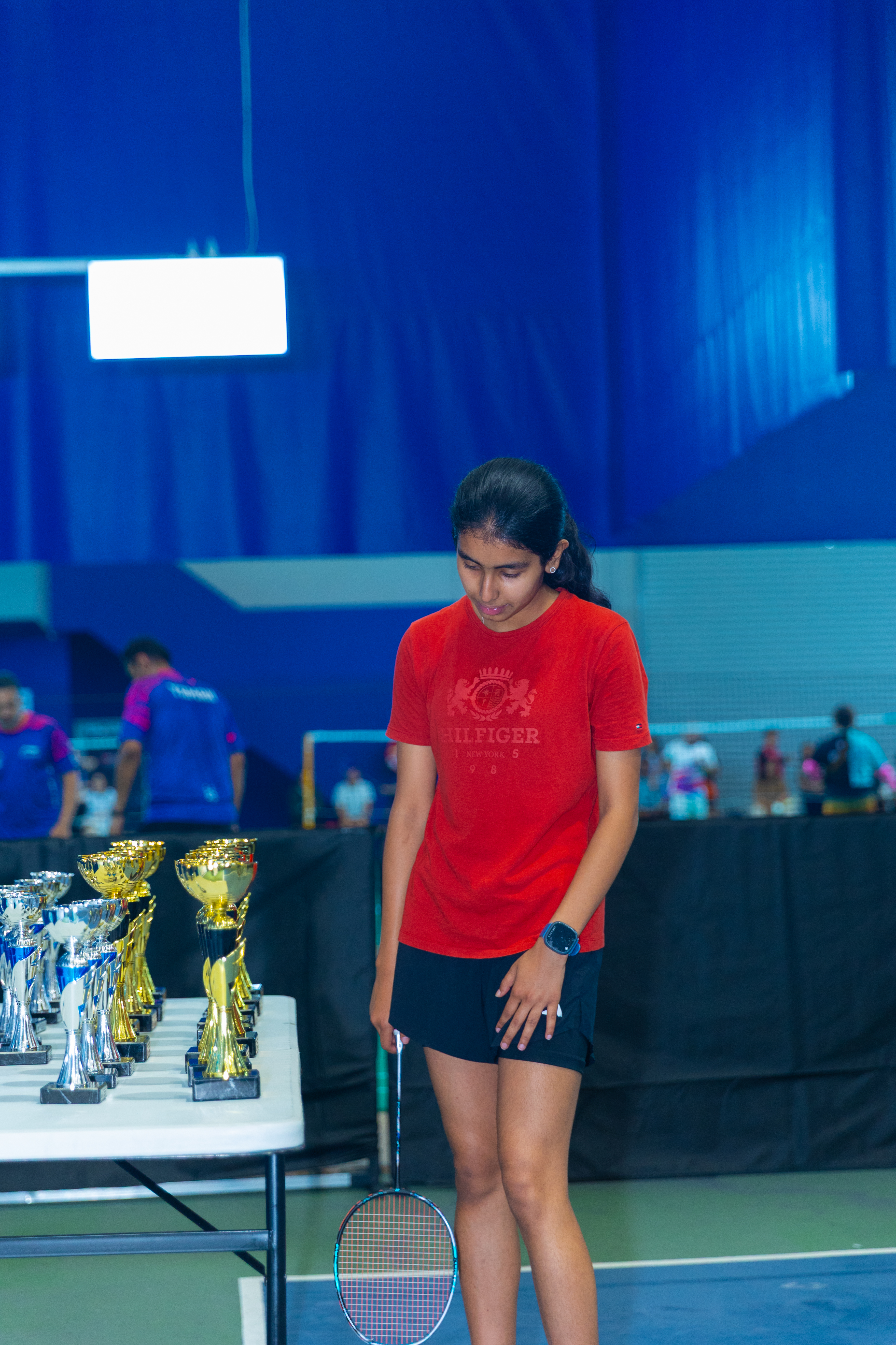 Players on court